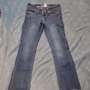Maurices Mid Blue Bootcut Jeans Size 0 Short
